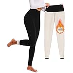 FULLSOFT Thick Fleece Lined Leggings for Women – High Waisted Winter Thermal Warm Yoga Pants Workout Tummy Control Leggings