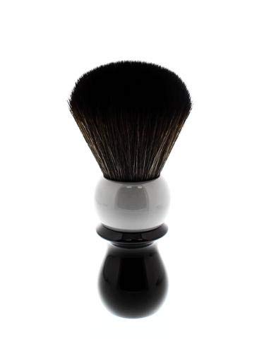 WCS Two-Tone Tall Synthetic Shaving Brush, Grey & Black