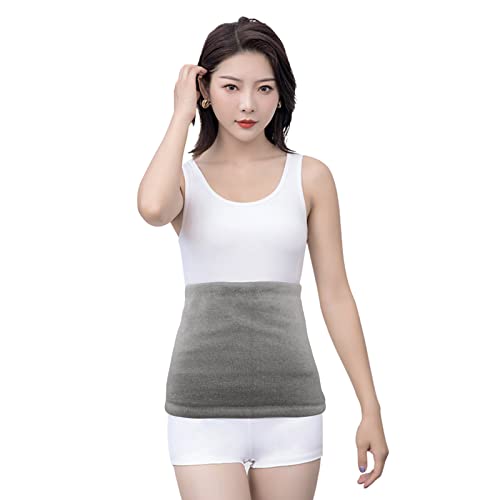 Unisex-Thermogürtel Herbst Winter Strickfleece warmer Gürtel elastischer Nierenwärmer Taillewärmer Leibwärmer Weicher Taillengürtel Extra dick Lendenwärmer Rückenwärmer Bauchwärmer für Damen Herren Cover