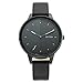 Titan Workwear Precision Simplicity Quartz Analog Gradient Black Dial Black Leather Strap Watch for Women - NT2648NL01