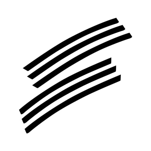 x xotic tech Compatible with Chevy Camaro L&R Side Vent Insert Black Stripe Decal Inlay Sticker 2010-2021