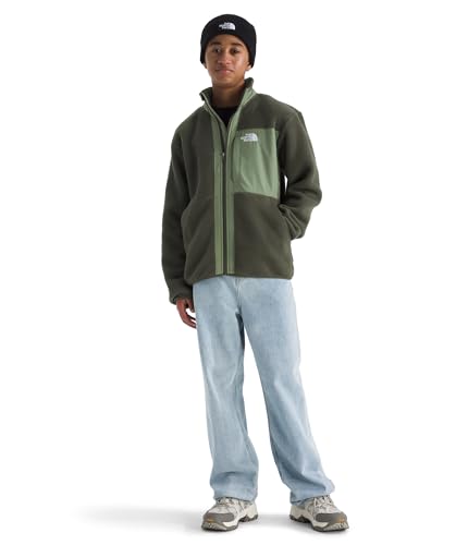 Image of THE NORTH FACE Boys' Yumiori Full Zip Jacket | Lightweight Fleece Coat, Embroidered Logo & Zip Chest Pocket