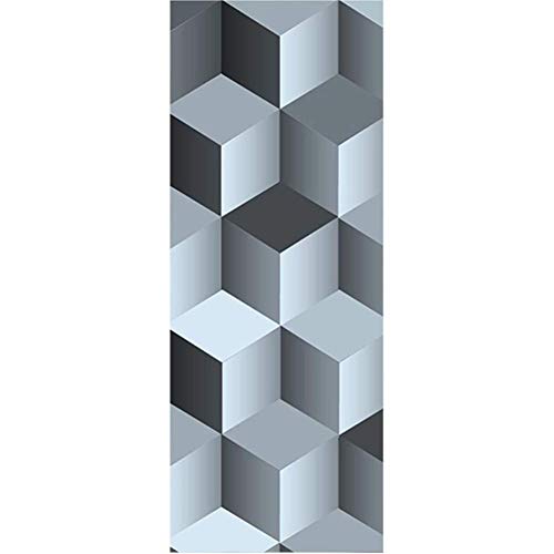 Sticker mural papier peint 77x200cm avec motif géométrique simulation relief 3D - 2