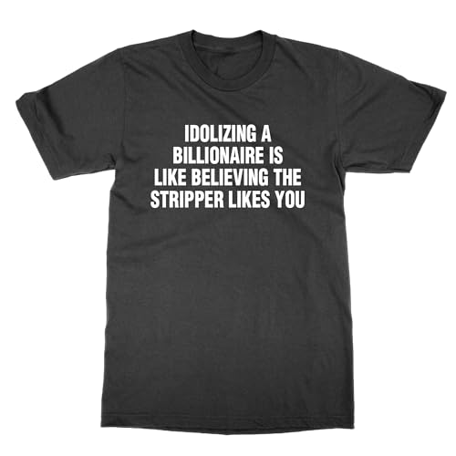 T-shirt Idolizing a Billionaire haut de gamme haut mode streetwear imprimé