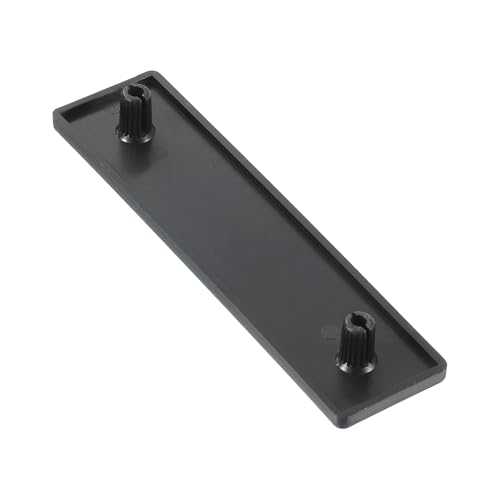 Image of uxcell 6Pcs Extruded End Cap Nylon, 80x20mm T-Slot Aluminum Profile 2080 European Standard End Cap Extrusion Plug for Trolley, Fish Tank Rack, Storage Rack, Black