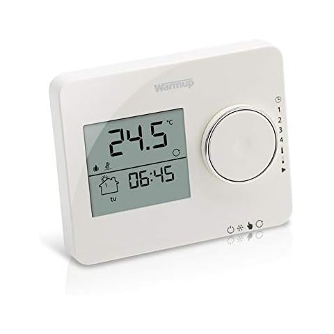 Warmup Tempo Digital Thermostat Porcelain White for underfloor Heating Systems Cover
