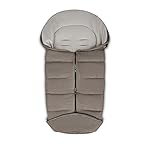 ABC Design Winterfußsack - gepolsterter Fußsack für kühlere Temperaturen - variable Anpassung an den Gurt des Kinderwagens (nature)