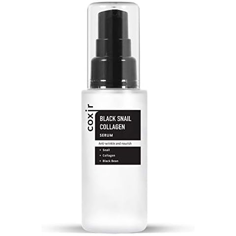 [Coxir] Black Snail Collagen Serum (50ml / 1.69 fl.oz) -|Black Beans, Collagen, Snail Mucin| firms, lift and nourish skin Cover
