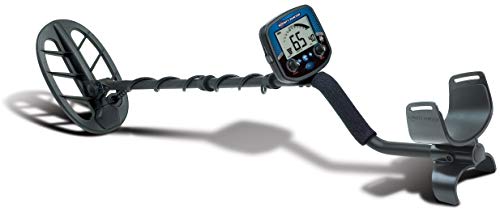 Bounty Hunter Time Ranger Pro Metal Detector with 11-Inch Waterproof DD Searchcoil, Blue – Adjustable Iron Audio, Backlit Display, Enhanced Tone Discrimination System, Ground Grab Technology