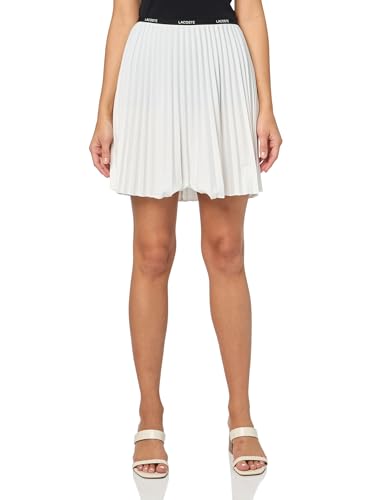 Lacoste Women's Short Pleated Skirt, Flour, X-Small