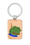 Photo Gallery lauthings pepe frog meme portachiavi in legno, piastrina per cani, accessorio portachiavi Photo Gallery lauthings pepe frog meme portachiavi in legno, piastrina per cani, accessorio portachiavi