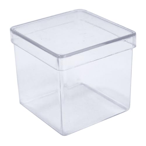 Caixinha De Acrílico Transparente Resistente Lembrancinha Festa Doces Casamento Batizado (20, 4cm)