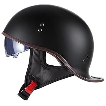 retro open face crash helmets