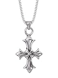 Sacina Gothic Cross Necklace, Zinc Alloy Black Cross Necklace, Halloween Goth Jewelry Gift for Women...