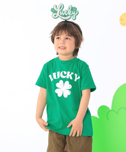Kids St. Patrick's Day Shirt 1-8 Years Old Toddler Lucky Charm Clover Irish T-Shirts Shamrock Tee Outfits for Boys Girls3