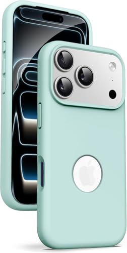 Image of Elzzi Microfiber Cover Compatible for iPhone 17 Pro Case Liquid Silicone Cases Protective Covers Shockproof Back Cover with High Raised Camera Lips (red)