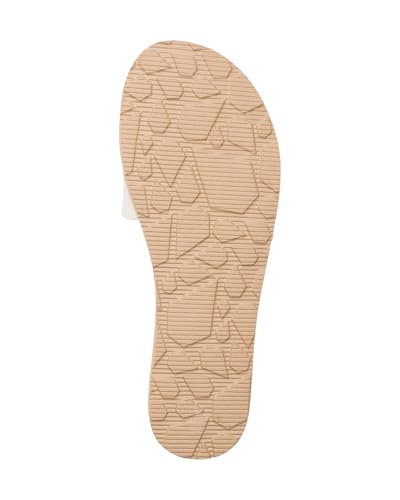 Image of Volcom Women's Simple Slide Sandals - Cushioned Synthetic Leather Strap Slides With Padded Footbed