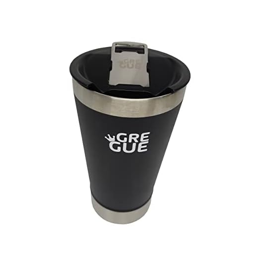 COPO TERMICO CERVEJA COM TAMPA E ABRIDOR PRETO GREGUE