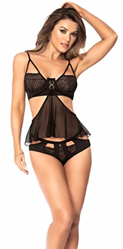 Nuisette 2 en 1 Mapale 7436 lingerie modulable et nuisette shorty