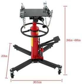 #US 1322-1660 LBS 2 Stage Hydraulic Transmission Jack w/360 Swivel Wheel Lift Hoist
