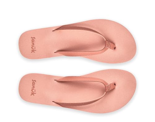 Image of Sanuk Yoga Joy Womens Flip Flops | Yoga Mat Footbed | Sandals for Women | Womens Yoga Sandals | Women's Beach Sandals