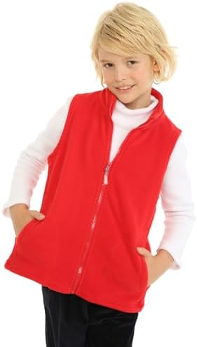Mud Kingdom Toddler Boys Lightweight Vest Polar Fleece Full Zipper Purple 2T — view 4