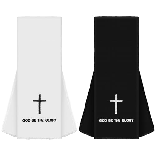 VitalCozy 2 Pcs Christian Cross Football Towel Easter Gift for