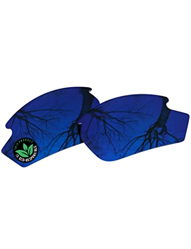 Image of Raydi Polycarbonate Replacement Lenses & Rubber Kits for Rudy Project Rydon Sunglasses - Trail Blue Mirror - Polarized