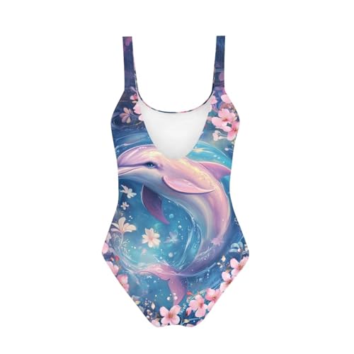 Image of Teens One-Piece Swimsuit Training Athletic Bathing Suits Quick Dry Beach Sport Swimwear Girls Dance Tank Leotards