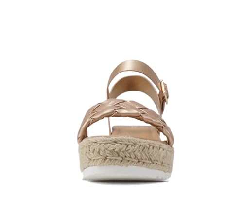 Image of Soda CLIP ~ Women Open Toe Ankle Strap Platform Espadrille Sandal