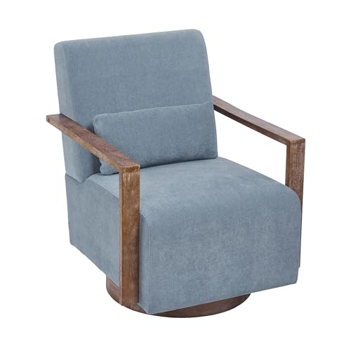 Sillón Plegable Tela Azul miniatura 3