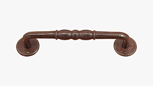 Maniglione forgiato finitura ruggine per porta