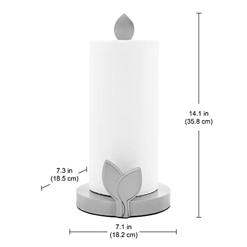 Image of Kamenstein Perfect Tear Paper Towel Holder, Stainless Steel, 7.39 x 7.17 x 14.13-Inch