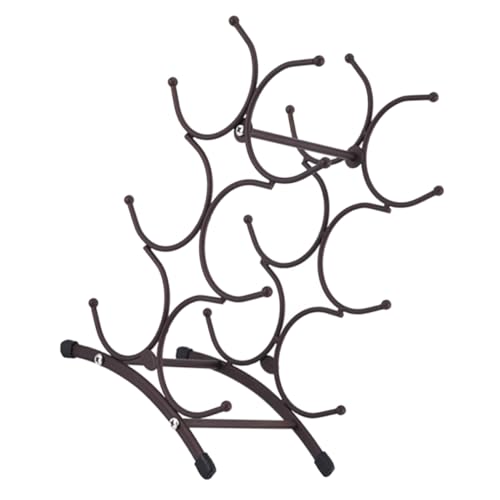 Soporte de vino de hierro para 6 botellas robusto miniatura 1