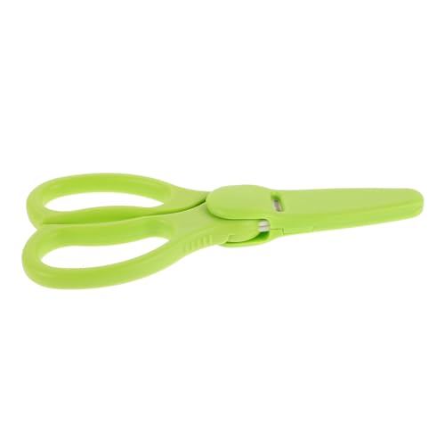 BESTonZON Infant Food Cutting Scissors Green Ceramic Blade Portable Multipurpose Easy to Clean Toddler Shears