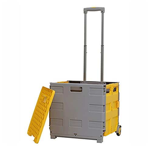 Einkaufswagen, faltbarer Einkaufswagen auf Rädern, faltbarer Einkaufswagen mit Teleskopgriff für Einkaufsgepäck…