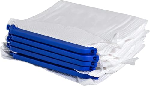 Image of Vakly Large Refillable Ice Bags 6.5 x 14 [Pack of 25] - Reusable Ice Pack with Clamp Closure, Soft Outer Covering & Leak-Resistant Inner Layer for Hospital, Home & Sports Use (25)