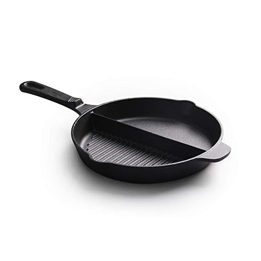 Stekpanna 3-i-1 gjutjärn grillpanna smörgås hamburgare maker omelett stek matlagning kruka inomhus och utomhus för spishäll, ugn eller lägermatlagning 25cm Svart