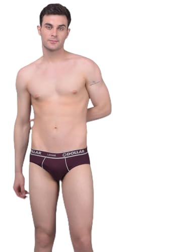 Image of Dollar Lehar Super Combed Cotton Mens Brief - Pack of 3- Actual Colour May Vary Assorted