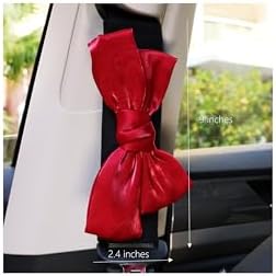 Wenray Bow Car Decorations Bow Tie Seat Belt Shoulder Pads Cute car Accessories (Blue) image 3