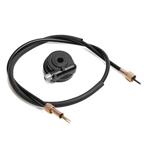 Minho Motorcycle Speedometer Drive Gear With Cable Kit 10Mm Axle Hole Scooter Speedometer Drive Gear With 95Mm Speedometer Line Fit For Chinese Gy6 Scooter Mopeds Taotao 50Cc Parts #TOP22