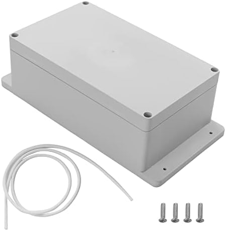 Fielect Junction Box, ABS Plastic IP65 Waterproof Electrical Box Case Universal Electrical Project Enclosure with Fixed Ear, 7.87" x 4.72" x 2.95"