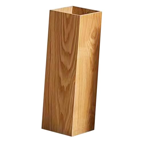 Porte-parapluies en bois khaki VICASKY seau de rangement autoportant