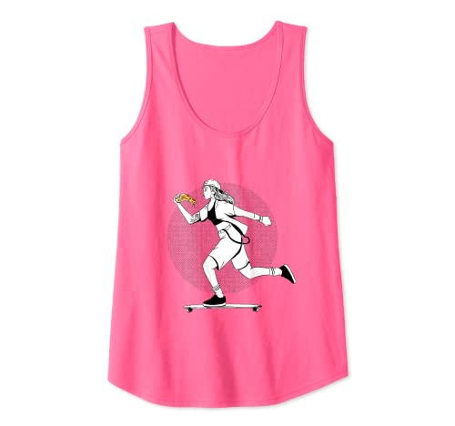 Mujer Longboarderin Sport - Monopatín Camiseta sin Mangas