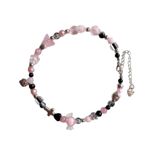 [ECVGHD] Stylish Beaded Choker Necklace Fashionable Neck Jewelry Acrylic Material