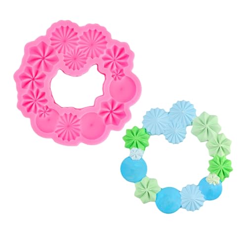 LfrXtra Moule Guirlande Silicone/Coeur Flexible pour Décoration Gâteau Chocolat Accessoires Boulangerie Moule À Art du Sucre
