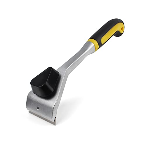 Topbidetec Raspador de pintura de carboneto com lâminas de carboneto de tungsténio de dois gumes de 60 mm, raspador de madeira de aderência suave para remover tinta, cola e verniz de argamassa