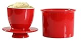 HOME-X Butter Crock, Stoneware Butter Container, Bell-Shaped Butter Keeper for Easily Spreadable...