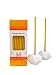 Votprof Set of 2 Ceramic Candle Holders and 50 Natural 100% Pure Raw Beeswax Taper Candles (6") Natural Honey Scent, Dripless, Smokeless, Nontoxic, Natural Cotton Wicks
