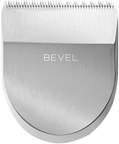 Bevel Square Trimmer Blade By Bevel - Beard Trimmer for Men, Precise Lineups, Trimming and Shaving for Face, Head, and Body, for All Hair Types, Only Compatible with Bevel Trimmer - Silver, 1 count